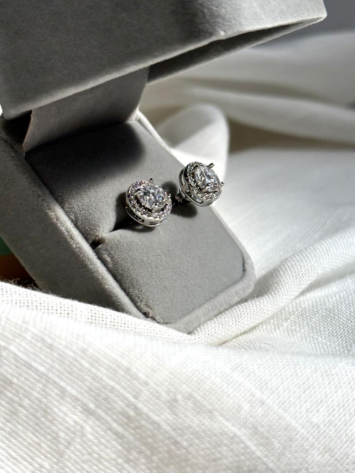 Pendientes "Moissanita Ice Glow"