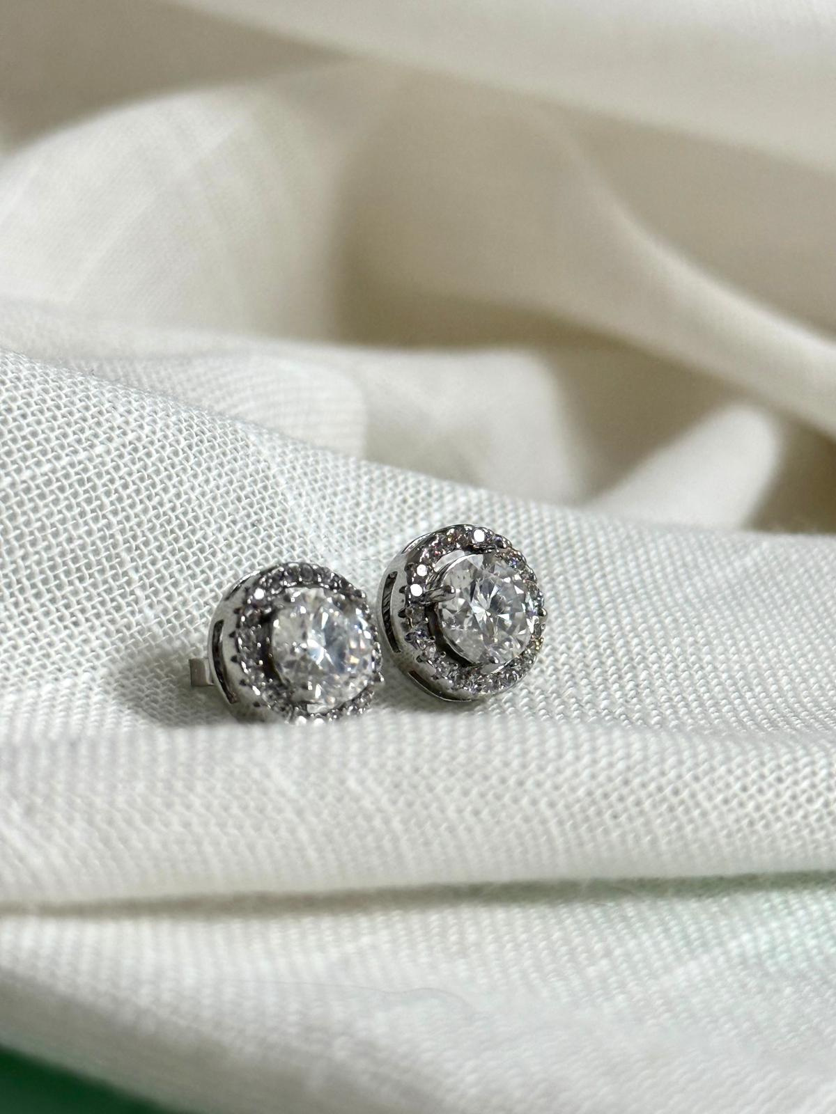 Pendientes "Moissanita Ice Glow"