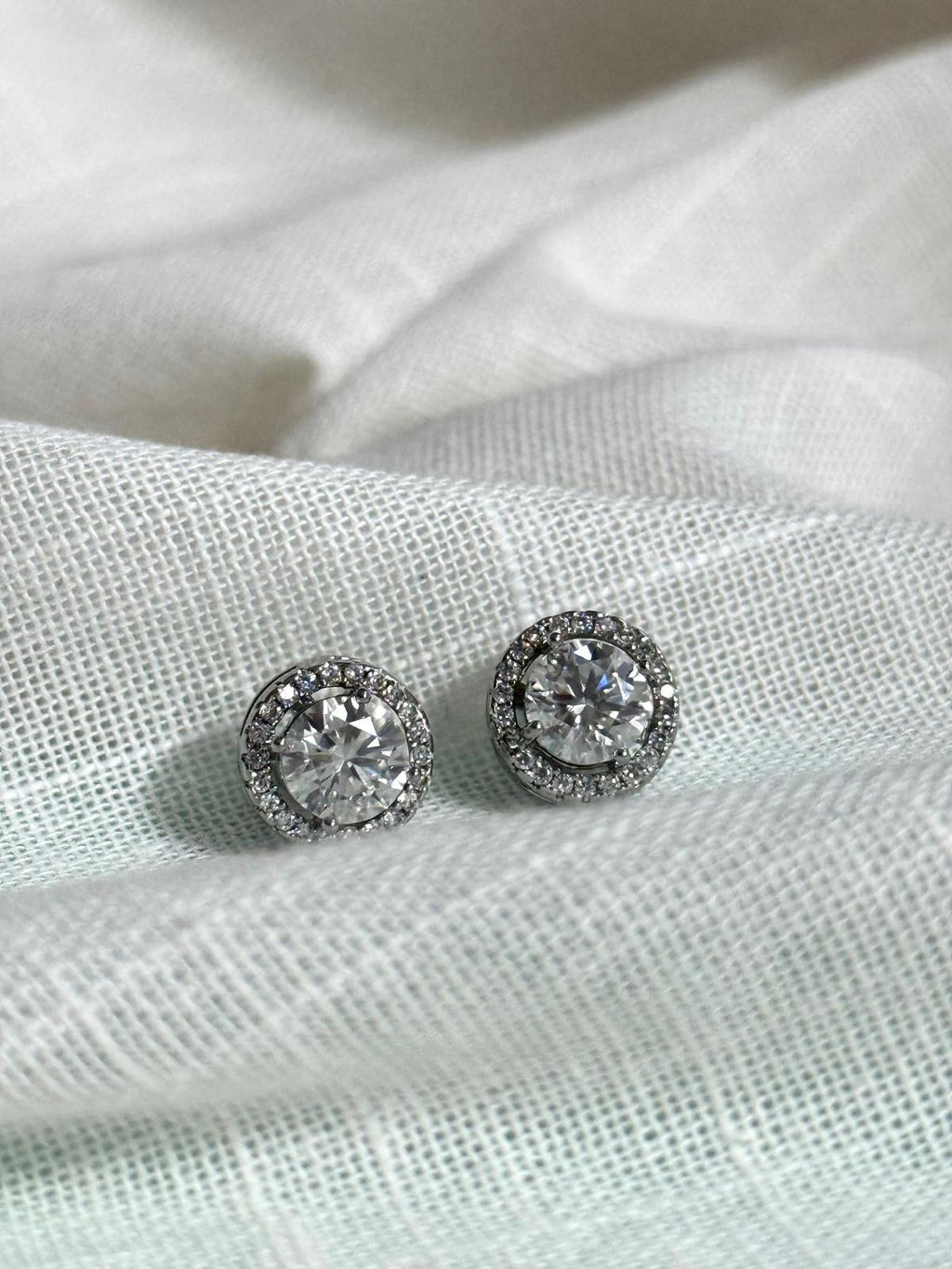 Pendientes "Moissanita Ice Glow"