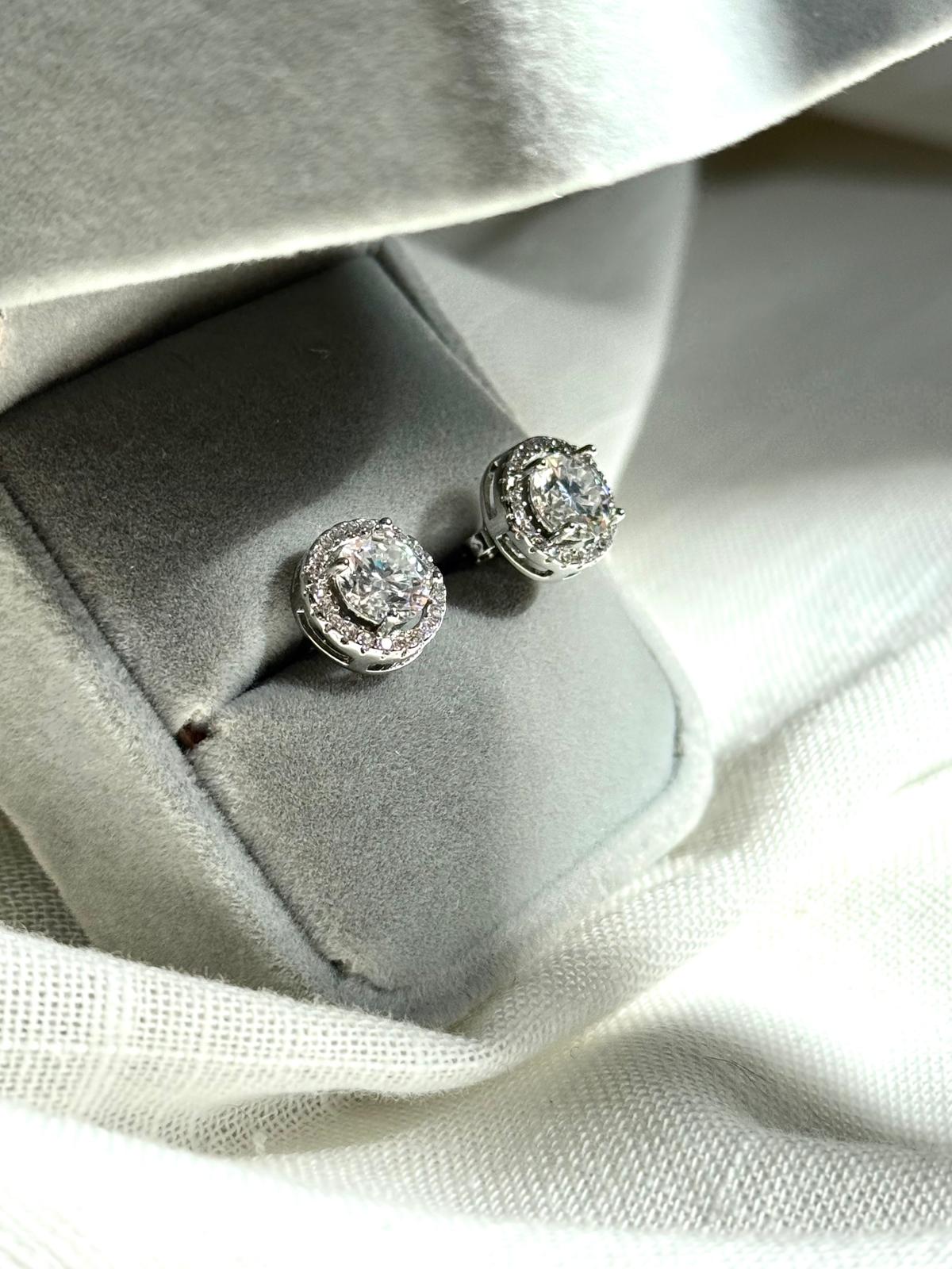 Pendientes "Moissanita Ice Glow"