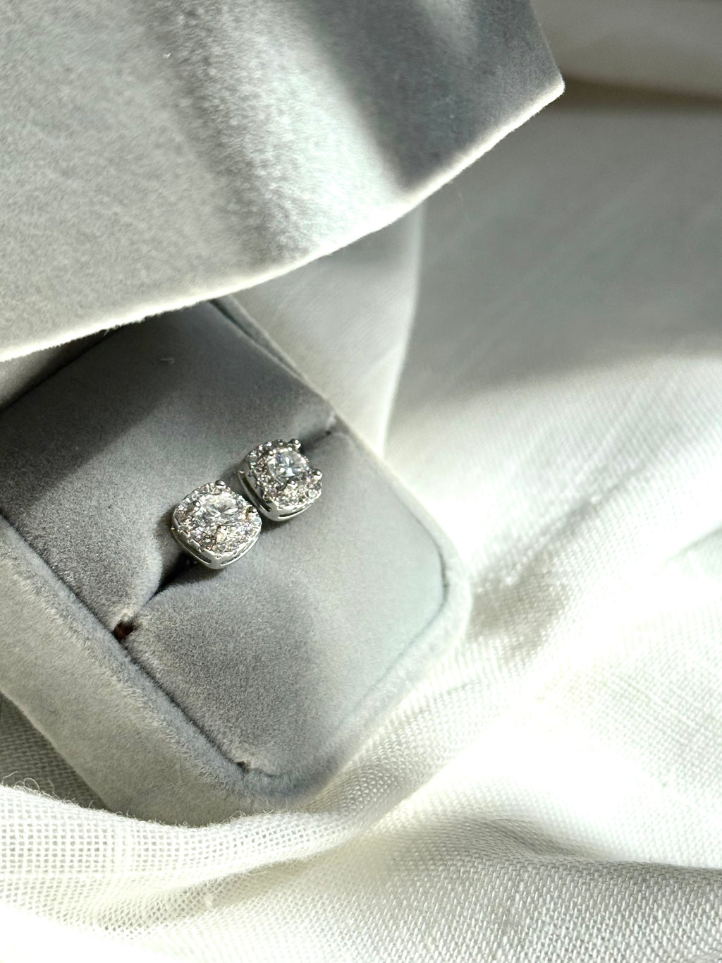 Pendientes "Moissanita Pure Glow"