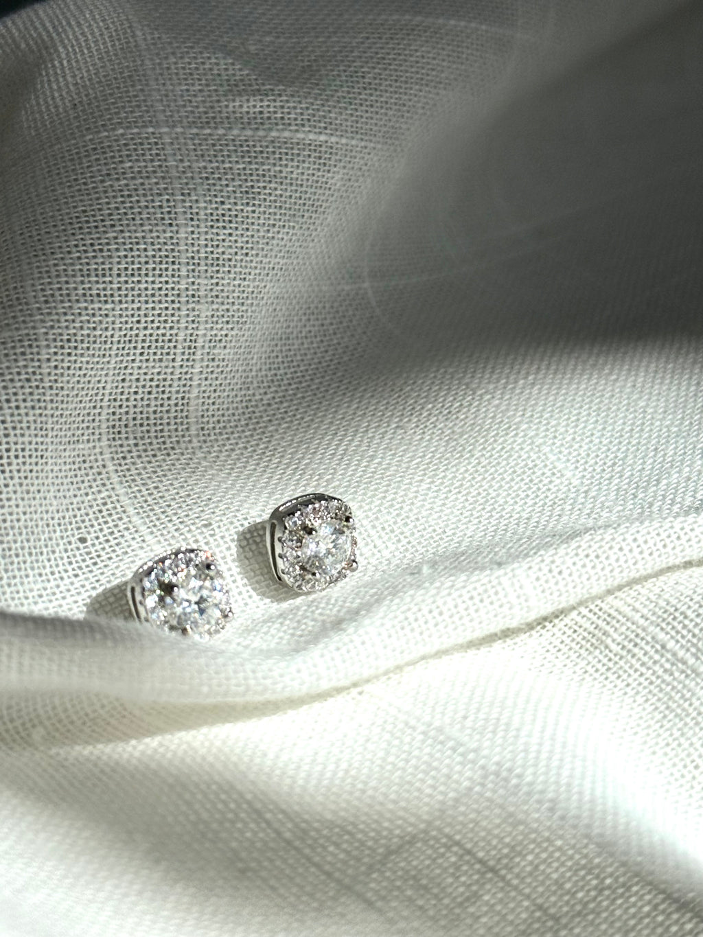 Pendientes "Moissanita Pure Glow"