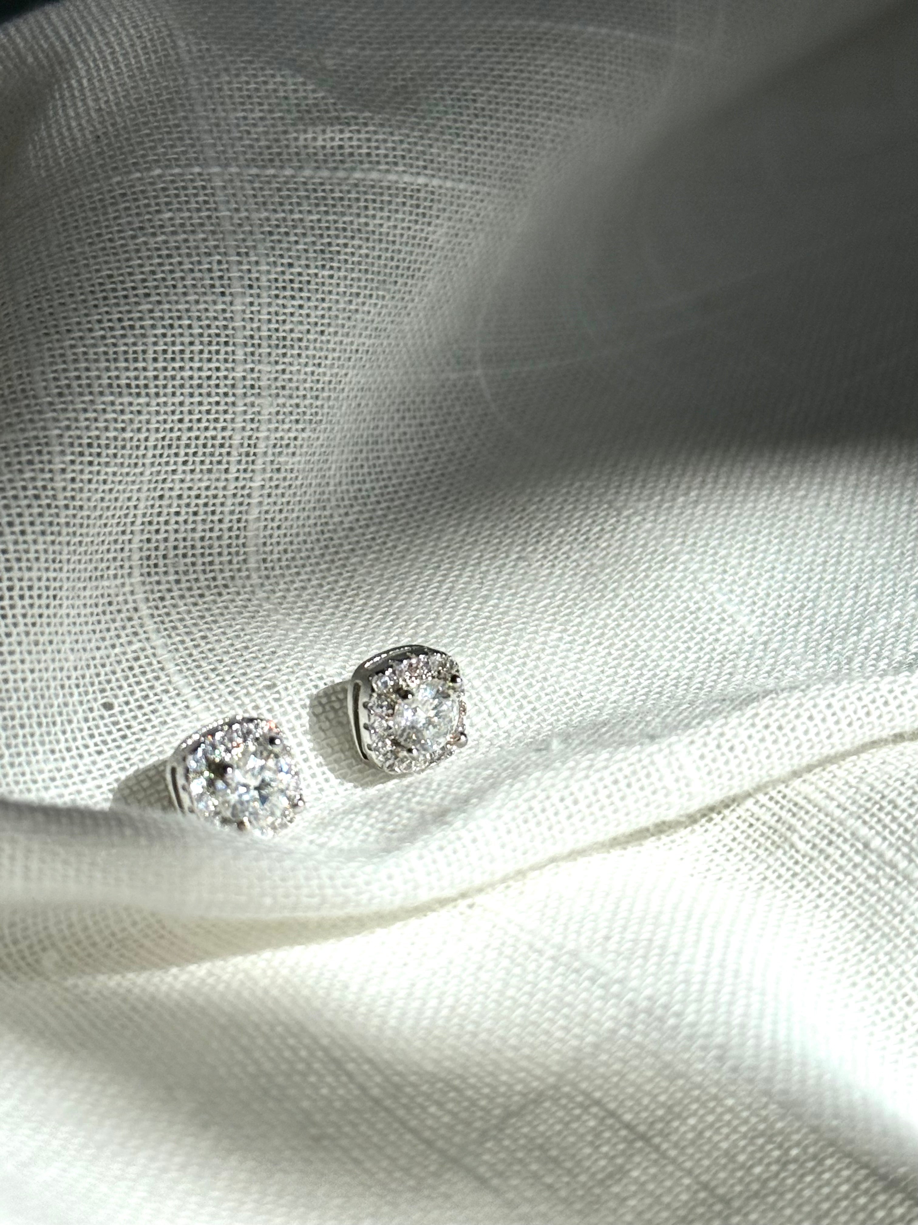 Pendientes "Moissanita Pure Glow"