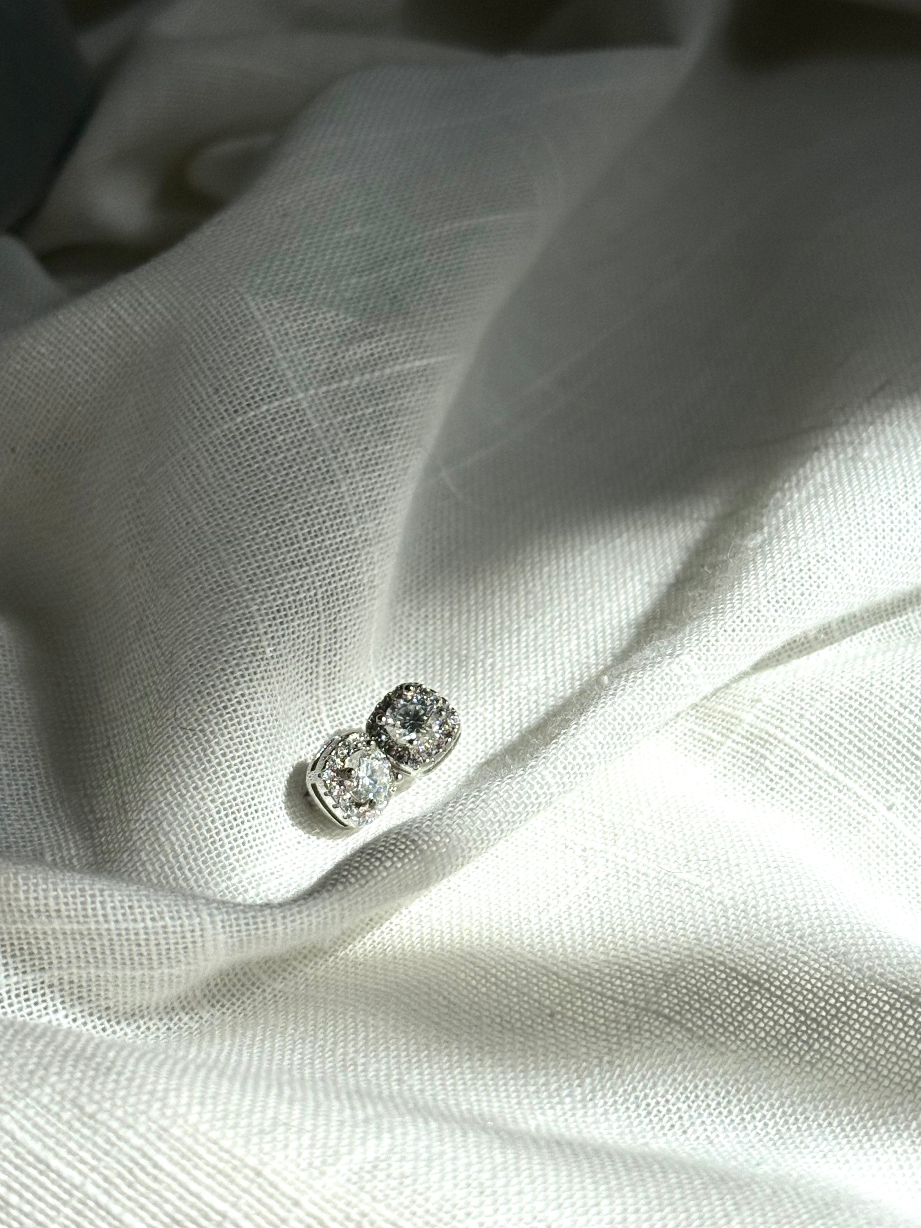 Pendientes "Moissanita Pure Glow"